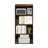 Furinno Basic 4-Tier Open Shelf Bookcase, Bookshelf, Storage Organizer, 7 x 17 x 35-115307583