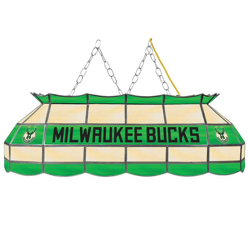 1 - Light Pool Table Lights Pendant, Milwaukee Bucks
