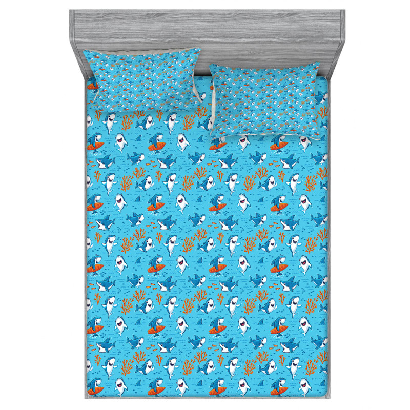 Microfiber Sheet Set, Queen Sheet Set with Fitted Sheet