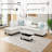 Faux Leather Storage Ottoman Living Room-1474291289