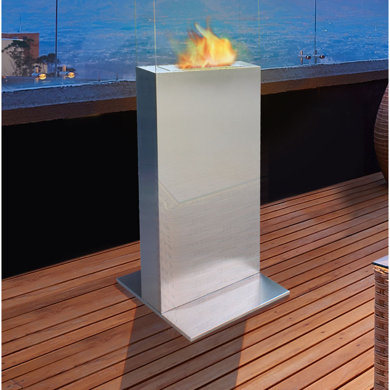 Aspasia  Belfry Heating 45cm W Silver Fireplace