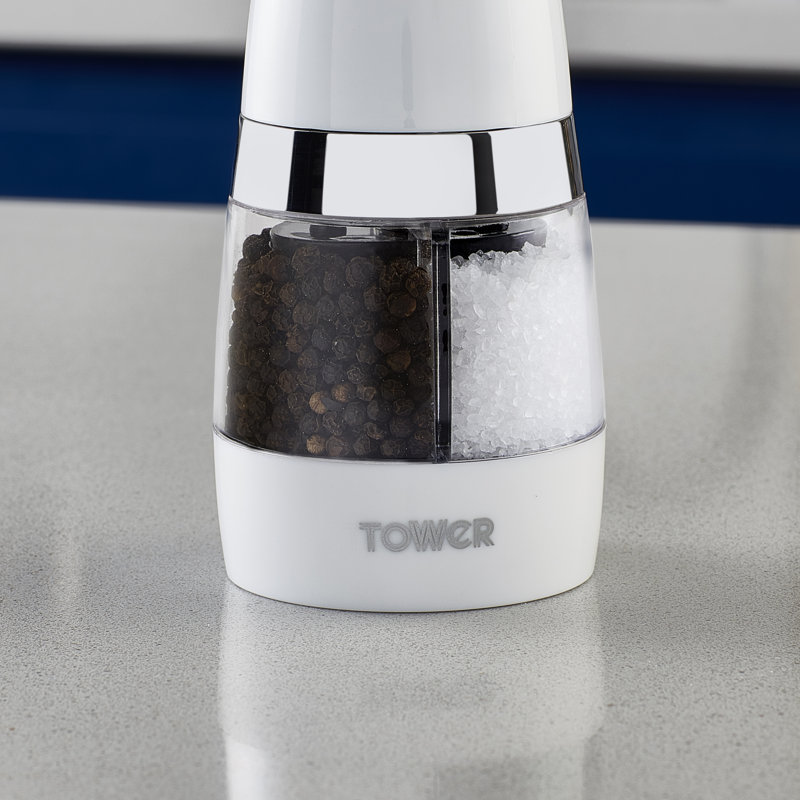 Duo Electric 2-in-1 Salt and Pepper Combination, White