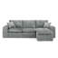 Canapé modulaire en L 107 po avec repose-pieds mobile 107 po-1205652064