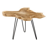 Loredana Solid Wood Top End Table