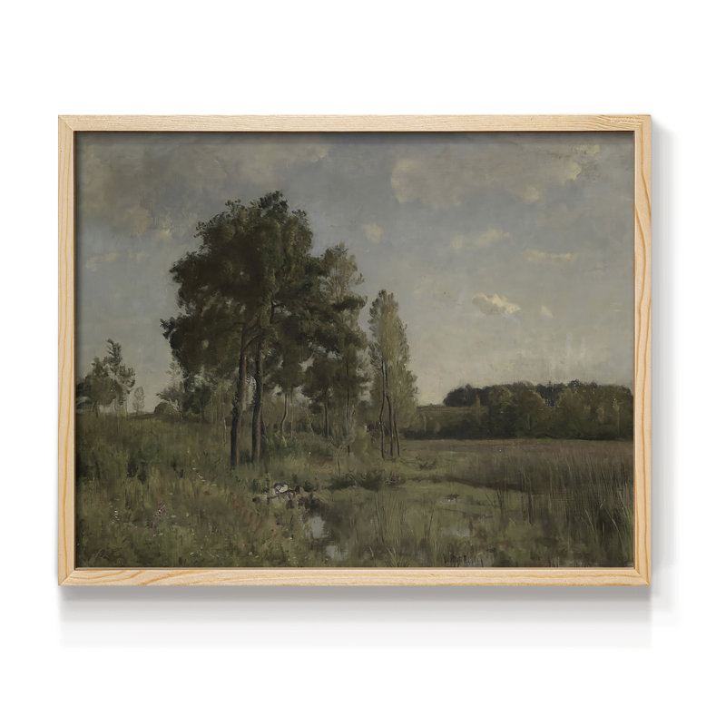 Paysages rétro-CDXLV - reproduction encadrée, H 16 po x l 20 po, Naturel