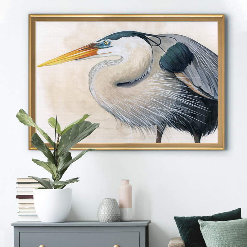 «Blue Hunter I», impression sur toile encadrée, Doré, H 30,5 po x l 42,5 po x P 1,5 po