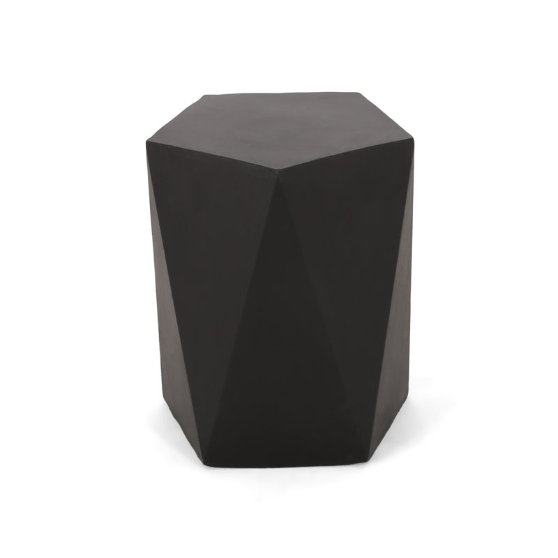 Patio Table Outdoor Apollo Side Table, Black