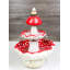 Enchanted Fairy Garden Red 3 Tiered Toadstool Mushrooms Backflow Incense Burner