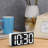 Alarm Clock For Bedroom, Large Big Numbers Display With Brightness Dimmer, Electric Bedside Desk Clock With USB Charging Port-2036385171