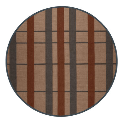 Machine Washable Checkered Black Area Rug