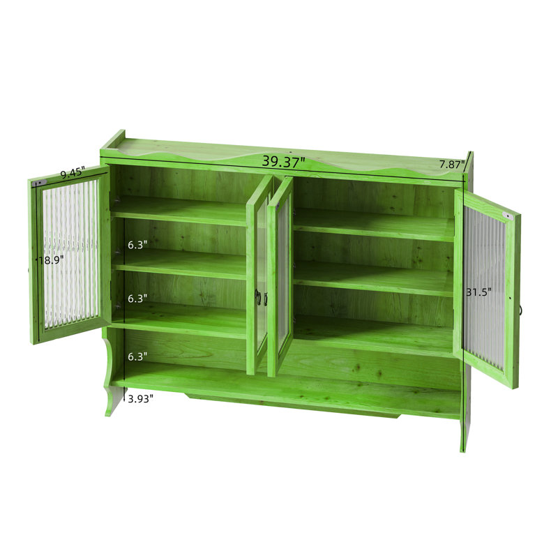 Armoire murale 39,4 "pour la cuisine, Vert