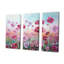 Elegant Geraniums Flowers Field - Ensemble d'art mural sur toile Flower Field-107736428-107736423