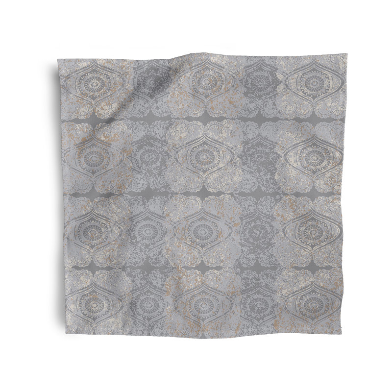 Ensemble de serviettes 4 pièces Harrel, Bleu marine printanier Carolina