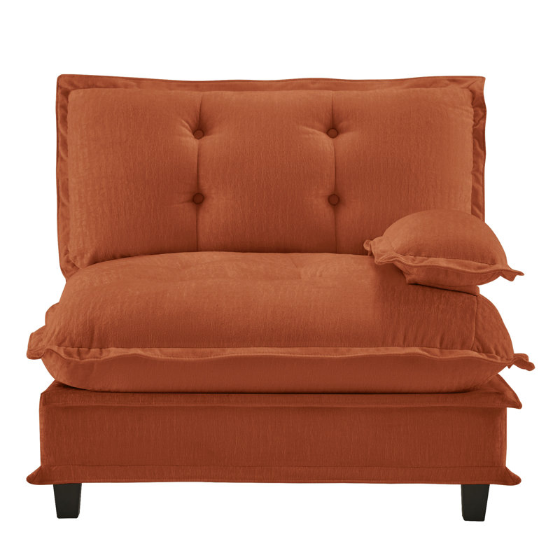 Canapé 73 RSF en chenille - brun clair, Orange