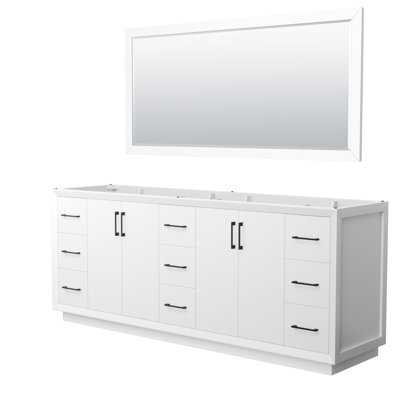 Strada 83.25'' Double Bathroom Vanity Base Only
