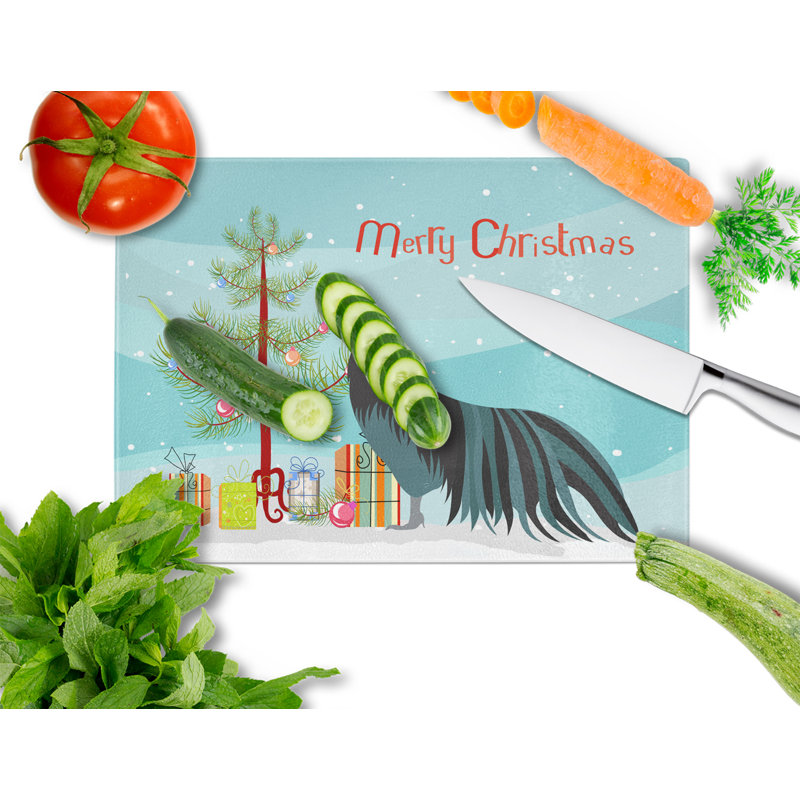 Planche à découper de noël en verre trempé en verre trempé de sumatra caroline