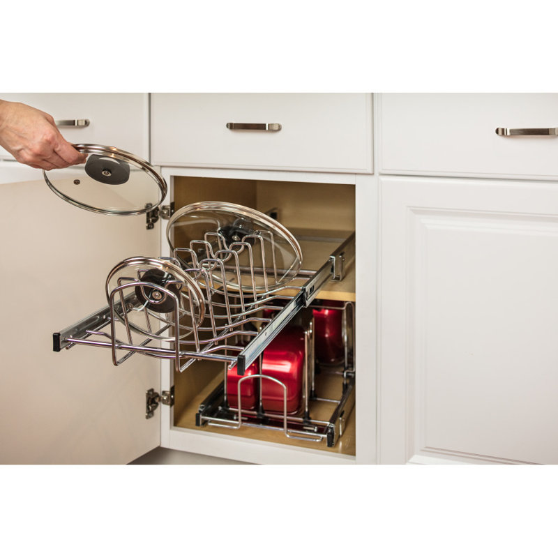 Cookware Lid Organizer Pullout