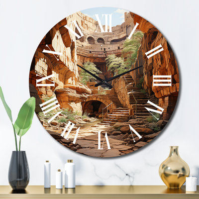 Horloge murale Canyon Passage Pointillism I