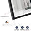 Décoration murale glamour Catwalk et Cat II Shadowbox par Notoriart, cadre noir, 12 x 12-577430368-577430372
