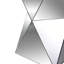 Hanchett Mirrored Glass Top End Table