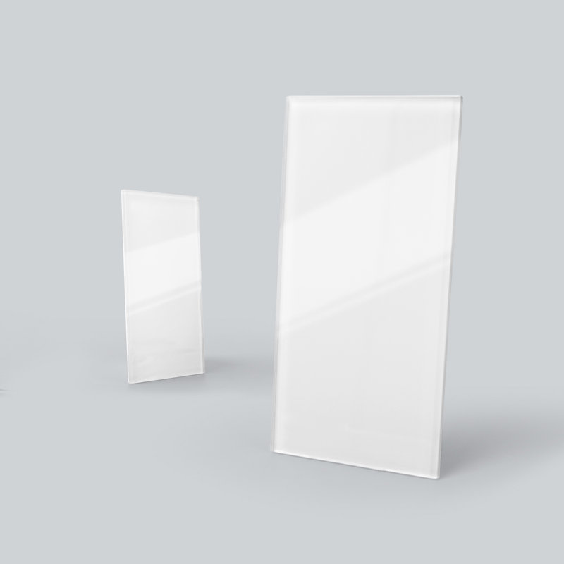 3" x 6"  Peel and Stick Backsplash Glass Tile for Kitchen,Bathroom, White Backsplash Subway Tiles (Set of 32))