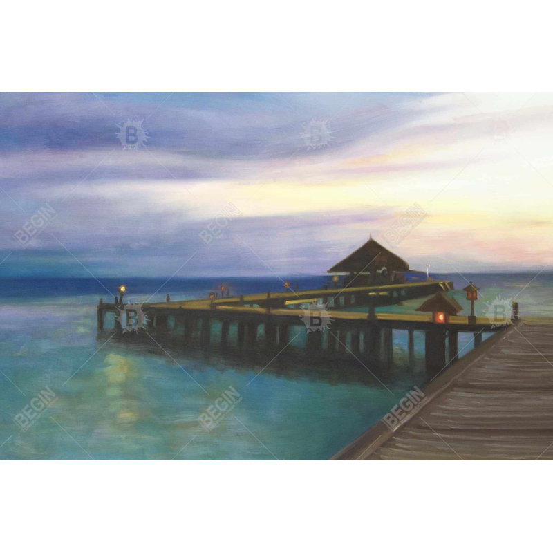 " Boardwalk With Sunset "