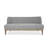 Laguna 72"W Upholstered Sofa with Oak Wood Legs - Compact for Small Spaces-1813090202