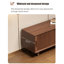 Banc de rangement moderne pour chaussures en bois de frêne blanc minimaliste