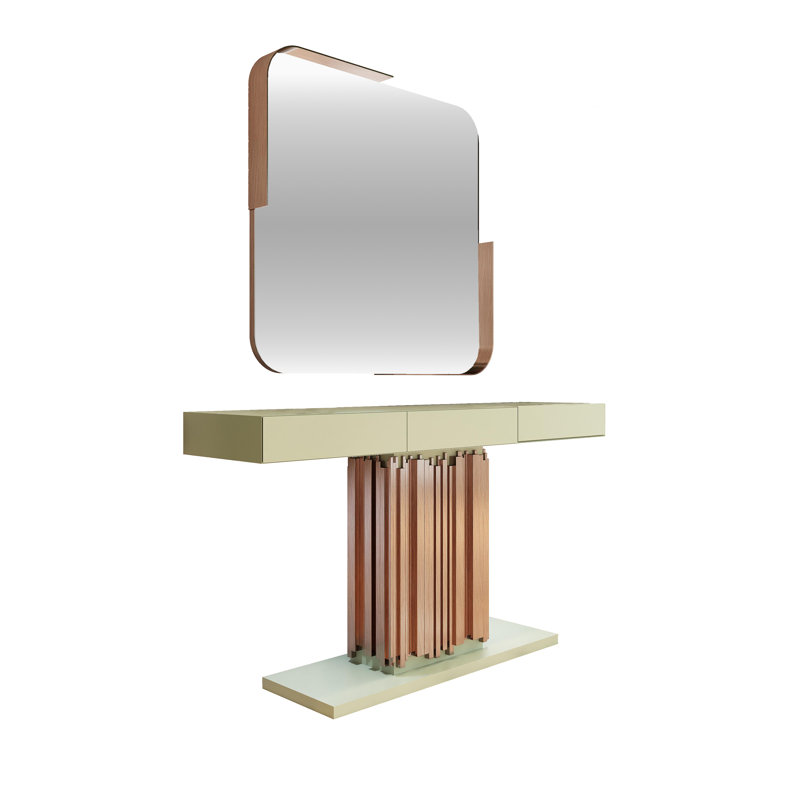 Imperium Console With Mirror R18-100, 72" H x 40" W x 20" D