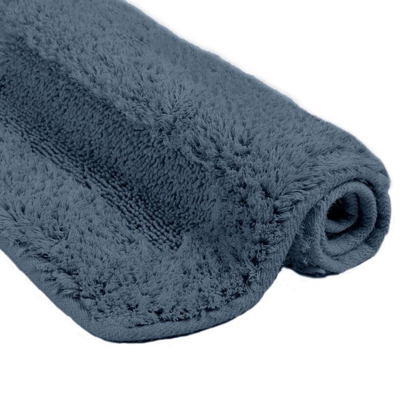 Glean Non-Slip Bath Rug, Blue