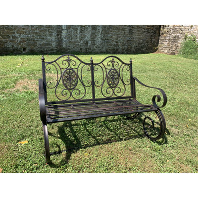 Carmia Metal Outdoor Bench