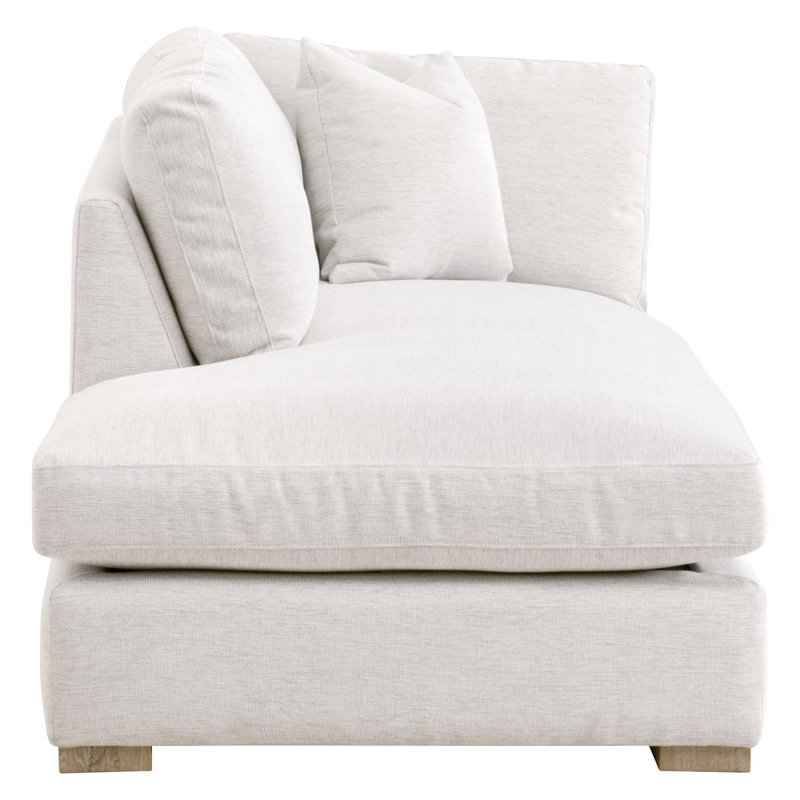 Clara Fabric Upholstered Modular Chaise, Left Hand Facing