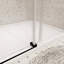 Porte de douche coulissante sans cadre avec verre trempé l 72 po x H 76 po-98173220