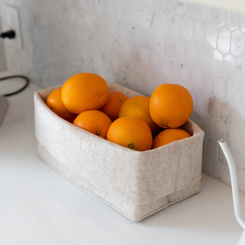 Flex Felt Storage Bin - Small, Beige