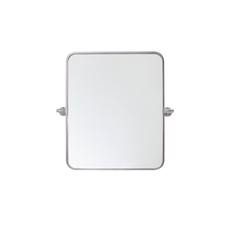Belfield Metal Wall Mirror, 20" x 24", Silver