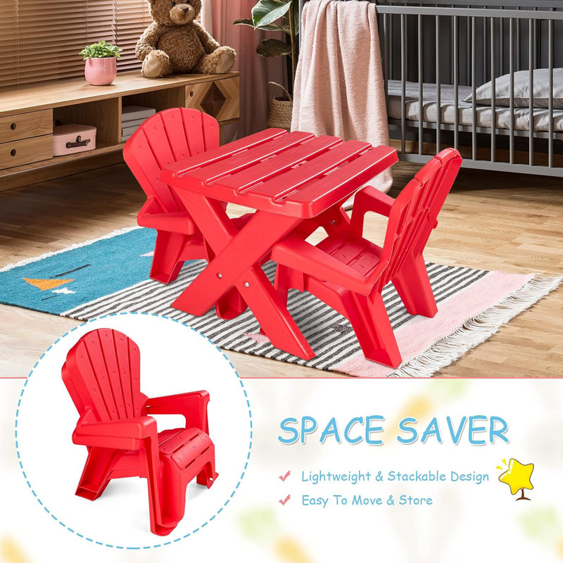 Ensemble de table de pique-nique 3 pièces pour enfants