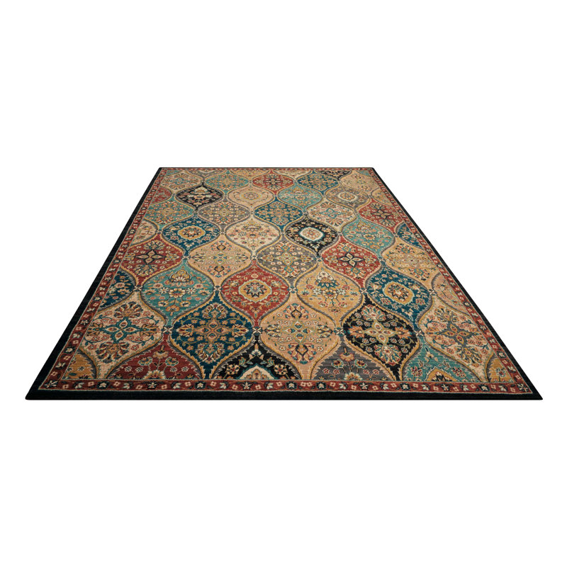 Bannack Multicolor Beige Area Rug, Rectangle 9'2" x 12'5"