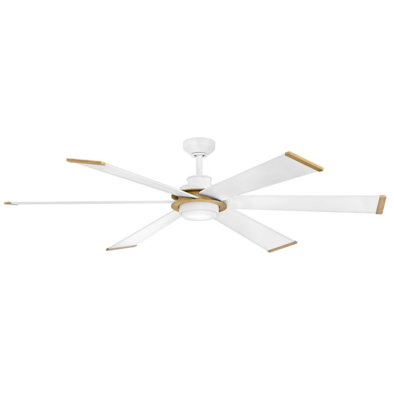 Hinkley Andros LED Ceiling Fan, White, Matte White