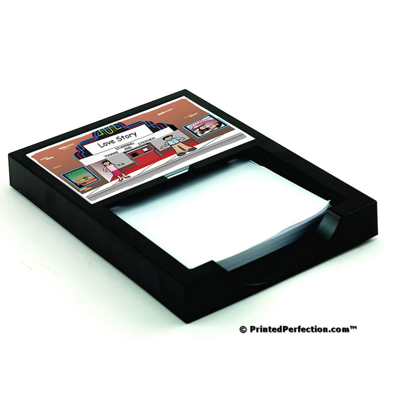 Personalized Lovers in the Theatre Memo Holder with 100 Sheets of Memo Paper, Yes