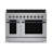 Hauslane 48" Gas Range In Black Stainless Steel | 8 Burners Up To 20,000 Btus | 6.7 Cu. Ft. Double Convection Oven With 5 Rack Positions | Convertible Ng/Lp | Cool-Touch Triple-Layer Door-131223190