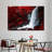 Red Autumn Waterfall Canvas Print-1200597888