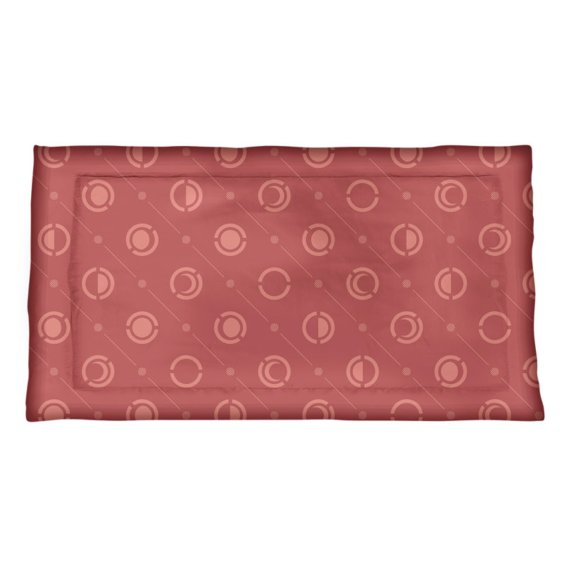 Taie décorative oreiller Classic Moon phases, Reine, Polyester, Rouge/gris/blanc