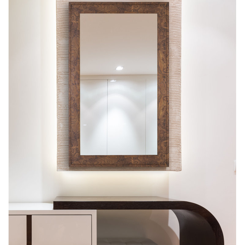 Kamsiyo Engineered Wood Flat Wall Mirror, 45.5" x 39.5"