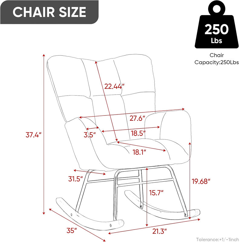 Chaise berçante Modern
