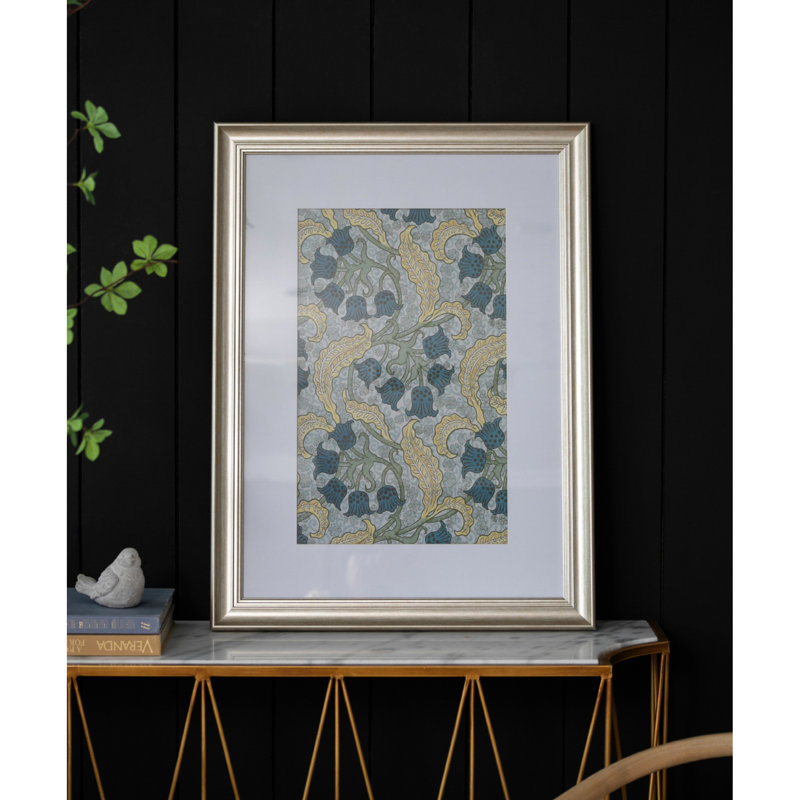 Décoration murale florale 24 po x 32 po - Cadre doré luxueux, impressions florales multicolores pour des œuvres d'art à domicile, photos de luxe, chambre à coucher et vestibule