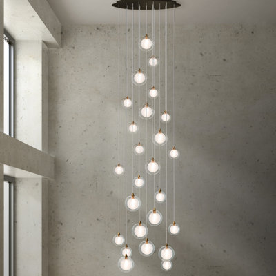 Luminaire suspendu sphérique 25 lumières Reflection Twigs