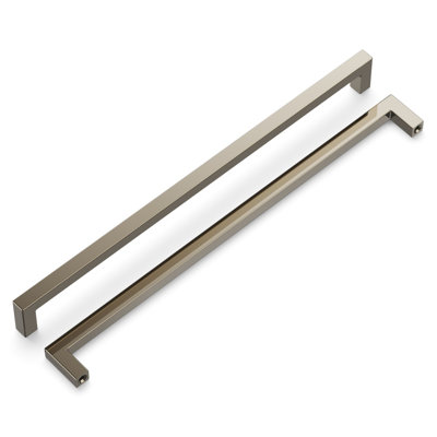 Skylight Collection Handle Pull - 12" Center to Center Cabinet Pull Polished Nickel - Contemporary Hardware for Drawers & Cabinets