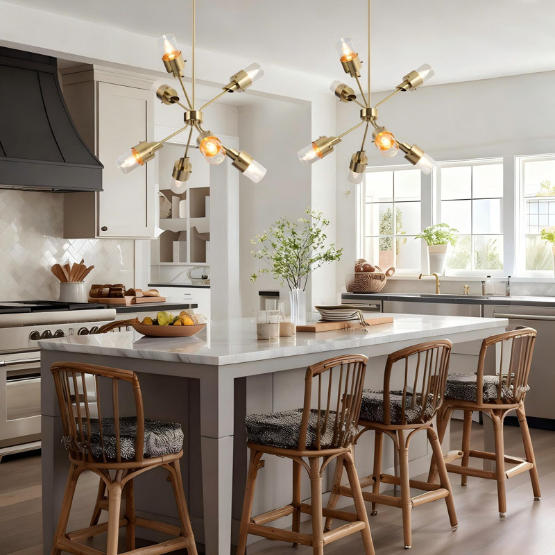 7 - Light Modern Sputnik Chandelier