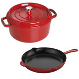 Staub 3 Pieces Cast Iron Cookware Set