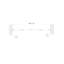 Gesualdo 1115mm W x 1900mm H Bi-Fold Framed Walk In Glass Screens with Glass